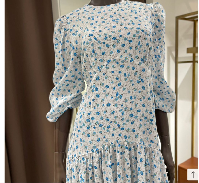 미착용) 랭앤루 데라 플라워 롱 원피스 화이트 봄 가을 이미지