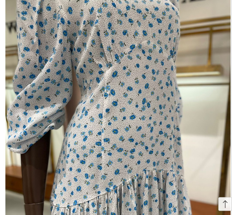 미착용) 랭앤루 데라 플라워 롱 원피스 화이트 봄 가을 이미지