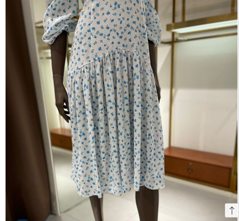 미착용) 랭앤루 데라 플라워 롱 원피스 화이트 봄 가을 이미지