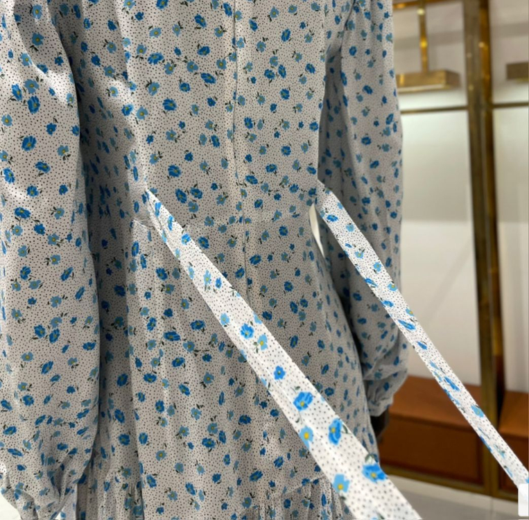 미착용) 랭앤루 데라 플라워 롱 원피스 화이트 봄 가을 이미지