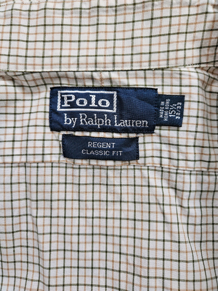 (폴로 POLO 랄프로렌) 베이지 체크셔츠 15(1/2) 32/33사이즈 이미지