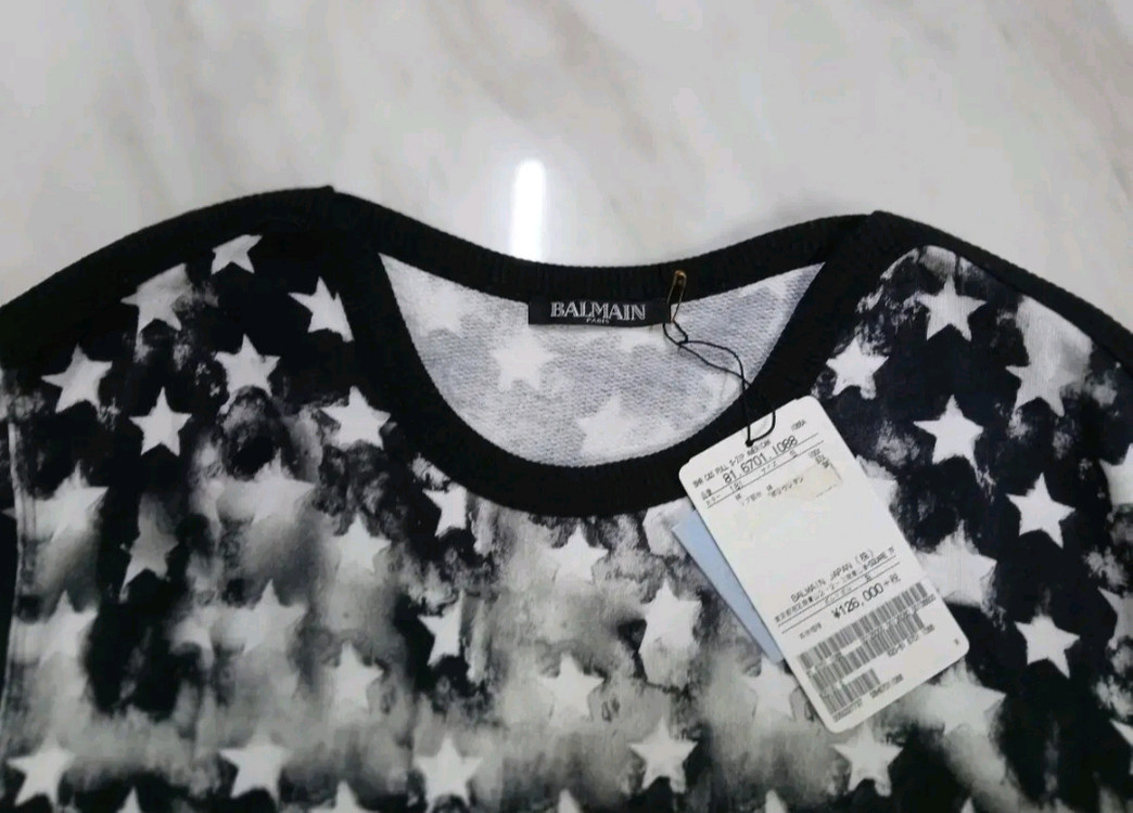 [정품 파격가] 발망 프린팅 지퍼형 맨투맨 긴팔티 S (95~100) 사이즈 아미리 디스쿼어드2 이미지