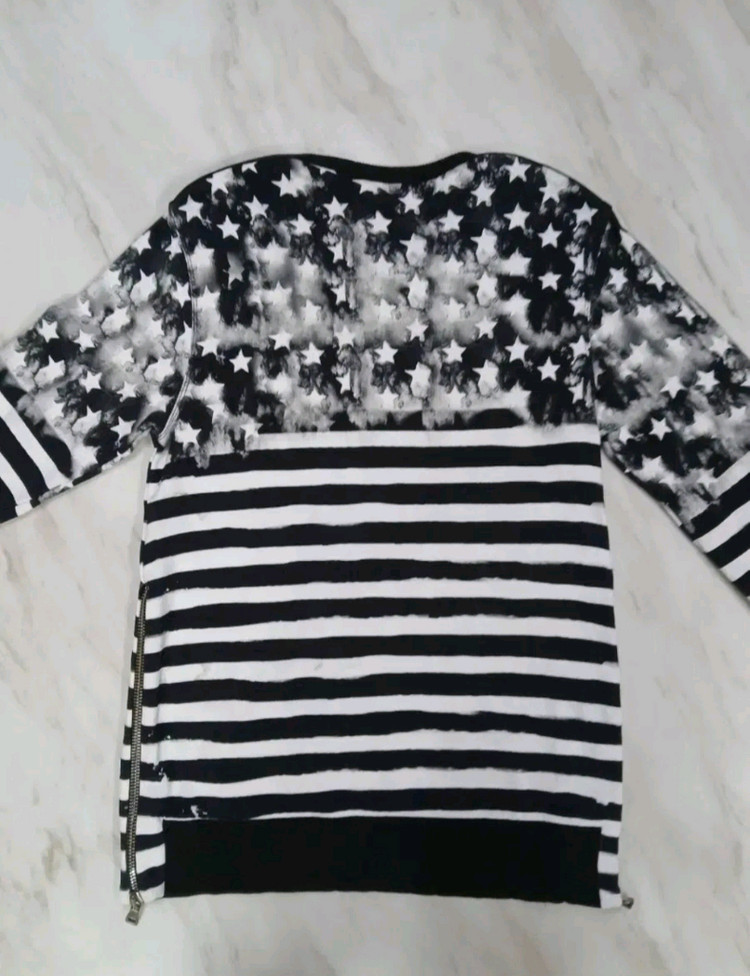 [정품 파격가] 발망 프린팅 지퍼형 맨투맨 긴팔티 S (95~100) 사이즈 아미리 디스쿼어드2 이미지