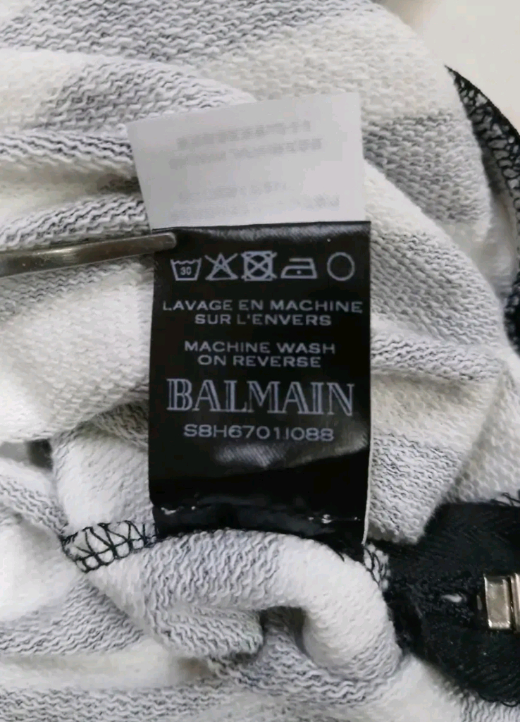 [정품 파격가] 발망 프린팅 지퍼형 맨투맨 긴팔티 S (95~100) 사이즈 아미리 디스쿼어드2 이미지