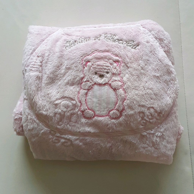 타티네 쇼콜라 극세사 고슴도치 아기띠 워머 핑크색 이미지