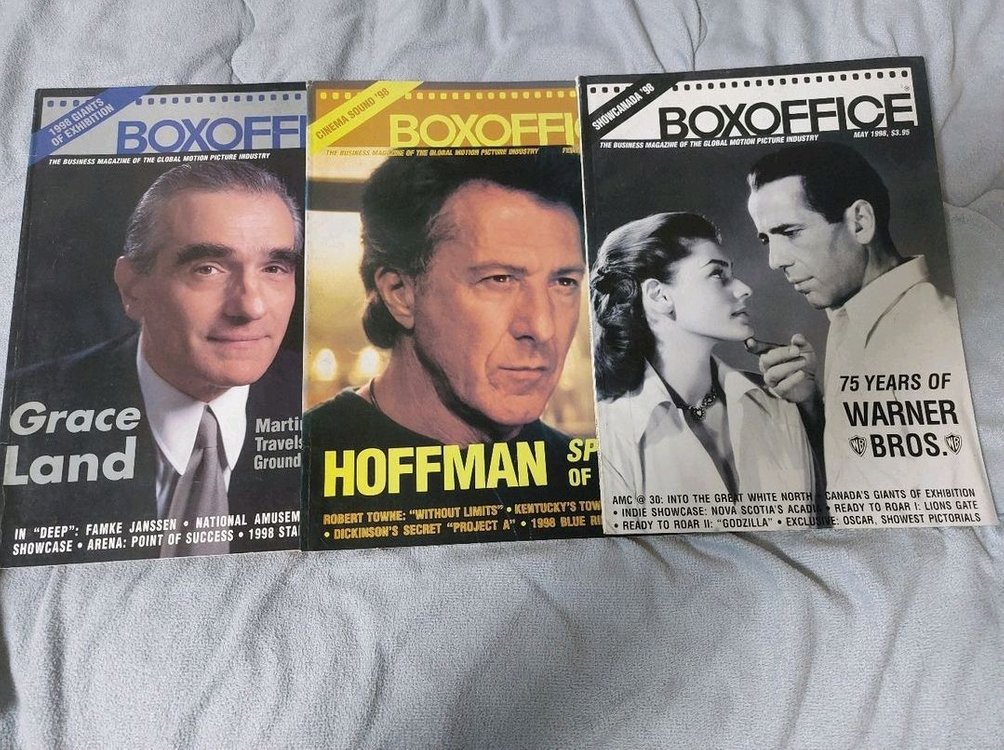 90년대 미국 영화잡지 박스오피스 매거진 Boxoffice Magazine 13권 일괄판매 가격택포 이미지