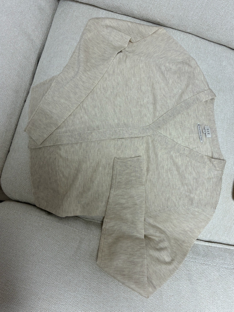 [새상품] sie 시에 리벨 소프트 가디건 오트밀 S사이즈 이미지