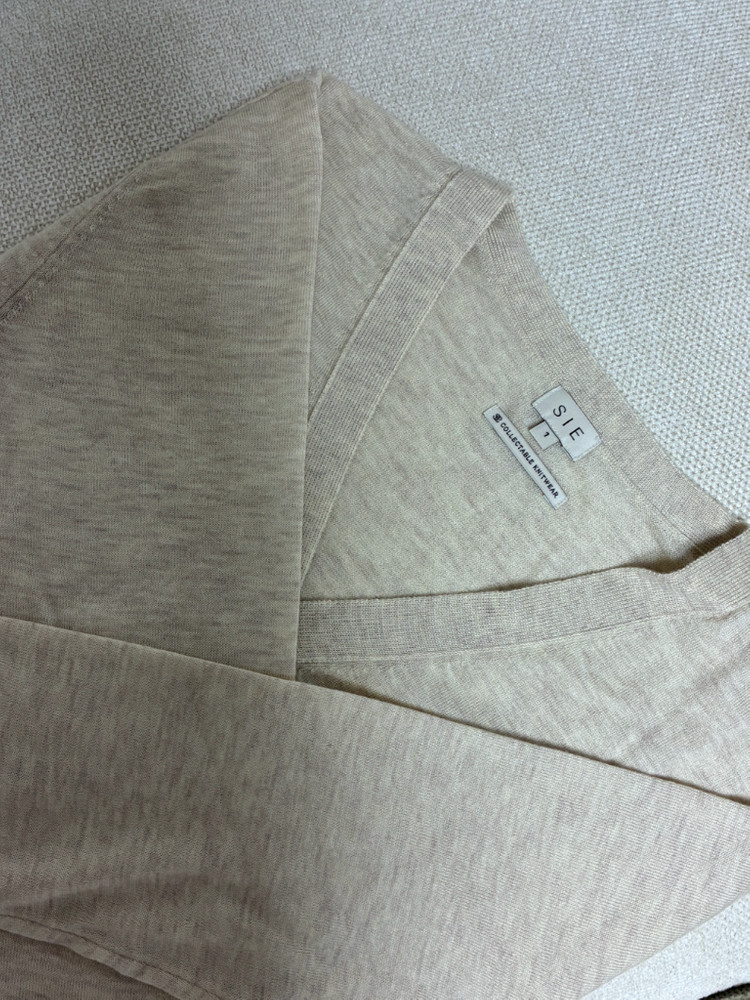 [새상품] sie 시에 리벨 소프트 가디건 오트밀 S사이즈 이미지