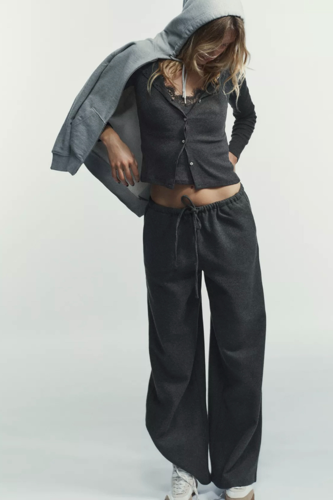 자라 레이스 콤비 탑 재킷 가디건 (먹색/S 사이즈) 이미지