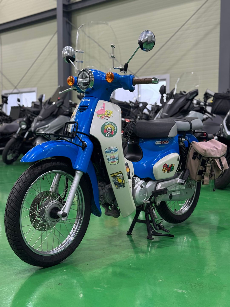 특가) 혼다 23년식 슈퍼커브110 5천 크롬 준튜닝 바이크 판매합니다. 이미지