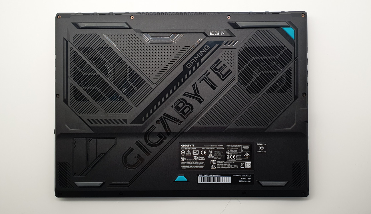 [최저가]GIGABYTE 16인치 게이밍노트북(라이젠7 260/5070/1TB/QHD) 이미지