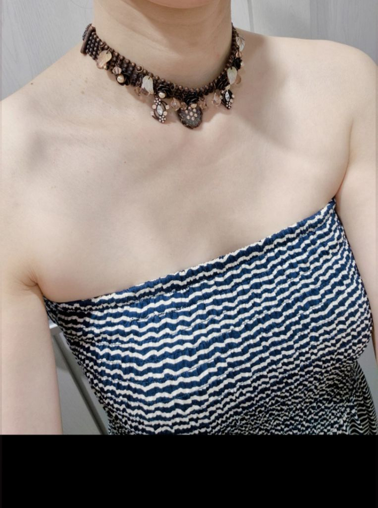 토리버치 튜브탑 롱 원피스 이미지