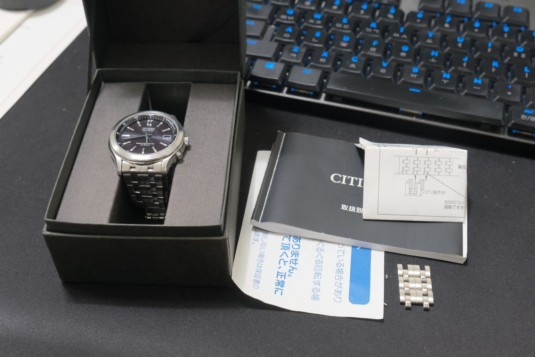 시티즌 에코드라이브 H415-S045495 전파솔라 풀박스 상태좋음 이미지