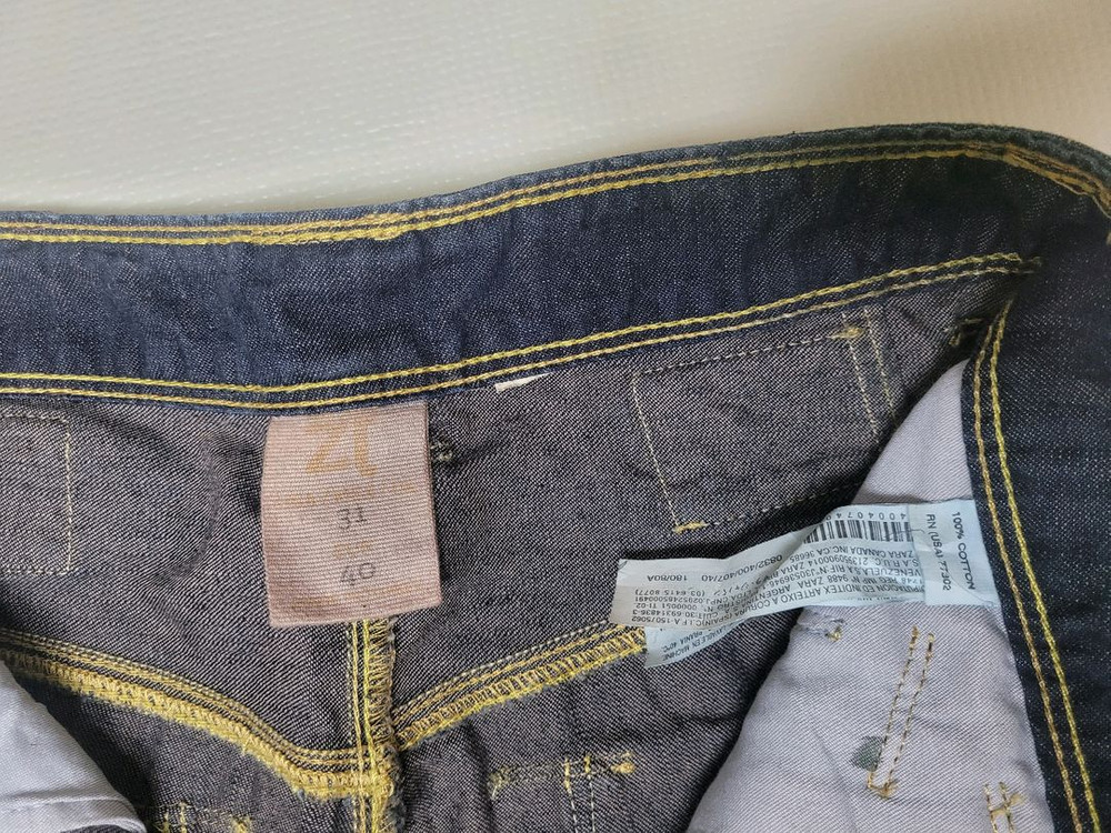 자라 ZARA 진스 남자 청바지 31 엔지니어드패턴 이미지