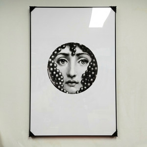 그림 액자 팝아트 인테리어소품 여성 얼굴그림 미녀액자 흑백 모던 대형 아트포스터 감각적인 거실 벽면 포르나세티 이미지