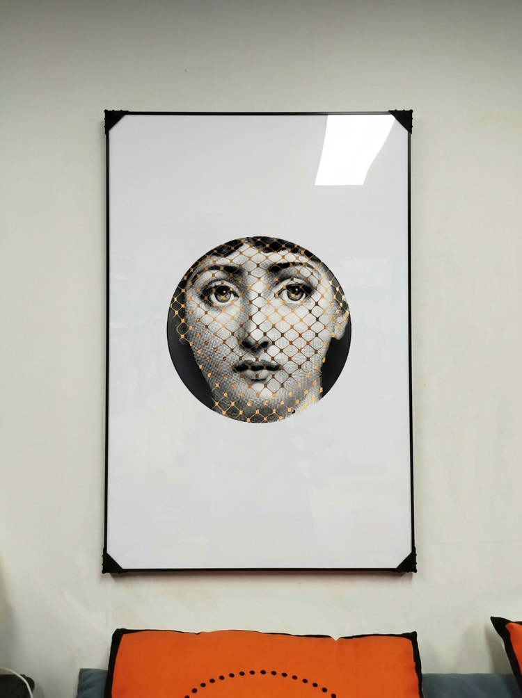 그림 액자 팝아트 인테리어소품 여성 얼굴그림 미녀액자 흑백 모던 대형 아트포스터 감각적인 거실 벽면 포르나세티 이미지