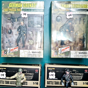 *일괄or개별판매*1/16RC카탱크전용(도색완료프라모델*새제품)2WW액션피규어전투보병,알씨카전차병4종일괄~바람에언덕 이미지