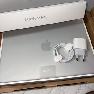 맥북 네오 256G 실버 한글자판 이미지