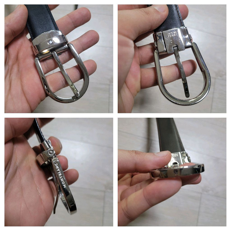 정품 몽블랑 남성 정장 벨트 이미지