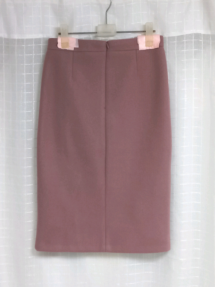 모직 H라인 옆트임 치마 하객 정장 이미지