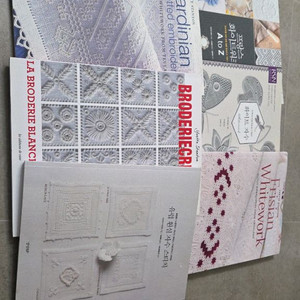 화이트워크자수책 사르디니아자수 프리시안자수 포르투칼자수 이미지