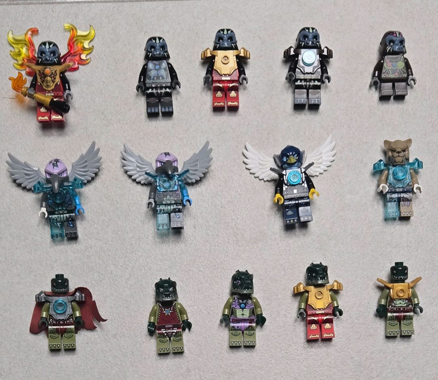 레고 키마 고릴라, 늑대, 곰, 불사조, 악어, 코뿔소, 사자, 아이스 베어, 기타 피규어 이미지