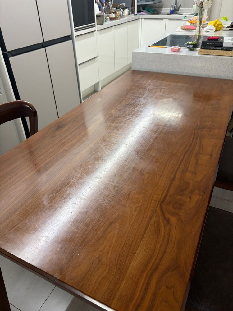 4/30이사.300구입)6인 원목 월넛 우드 식탁 의자3 1600x800 이미지