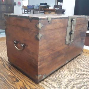 고가구 원목 반닫이함 No. 4 ( + 사은품 [ 노리개 ] 증정 ) 이미지