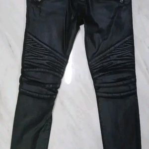 [이태리 정품] 발망 유광 블랙 팬츠 바이커진 청바지 바지 28 인찌 (아미리 디스쿼어드2) 이미지