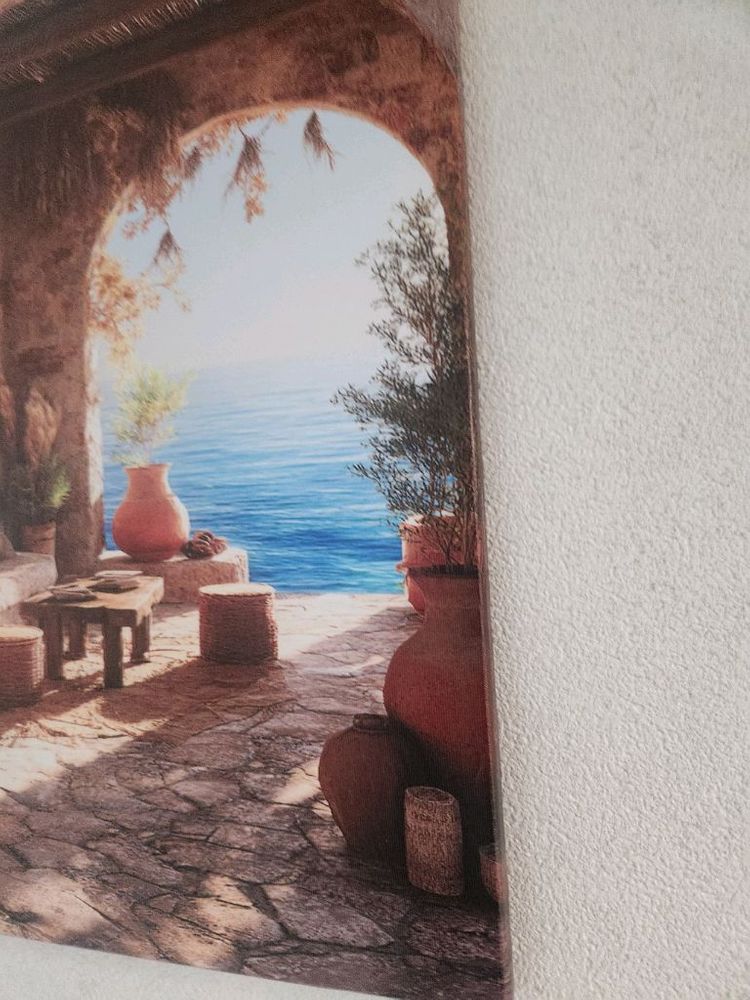 새상품)원목 프레임 캔버스 그림액자 인테리어소품 이미지