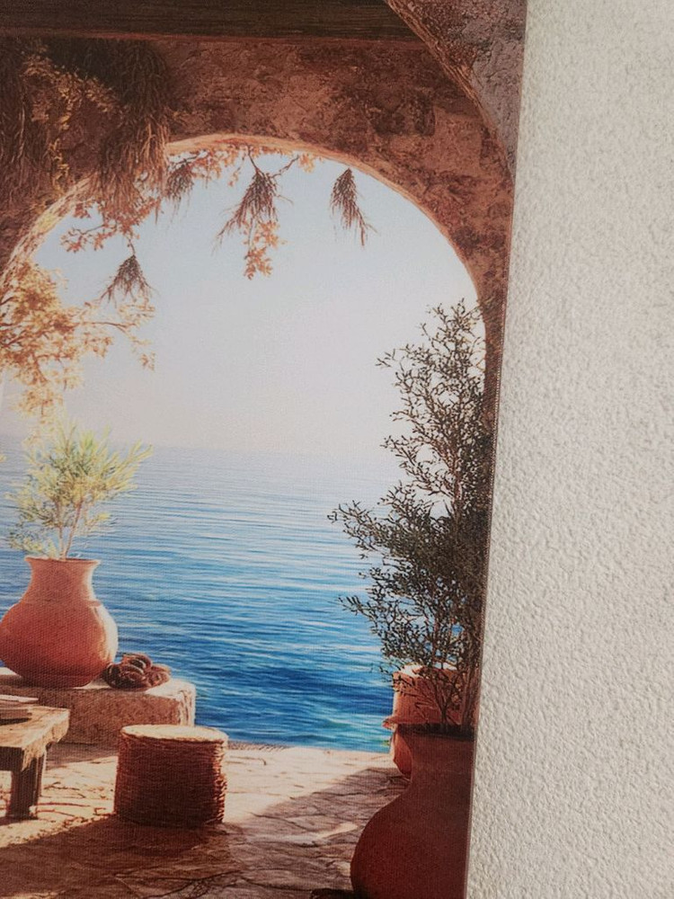 새상품)원목 프레임 캔버스 그림액자 인테리어소품 이미지