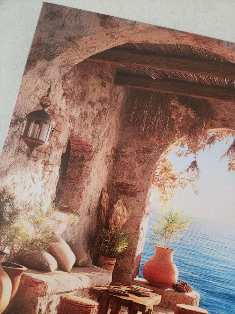 새상품)원목 프레임 캔버스 그림액자 인테리어소품 이미지