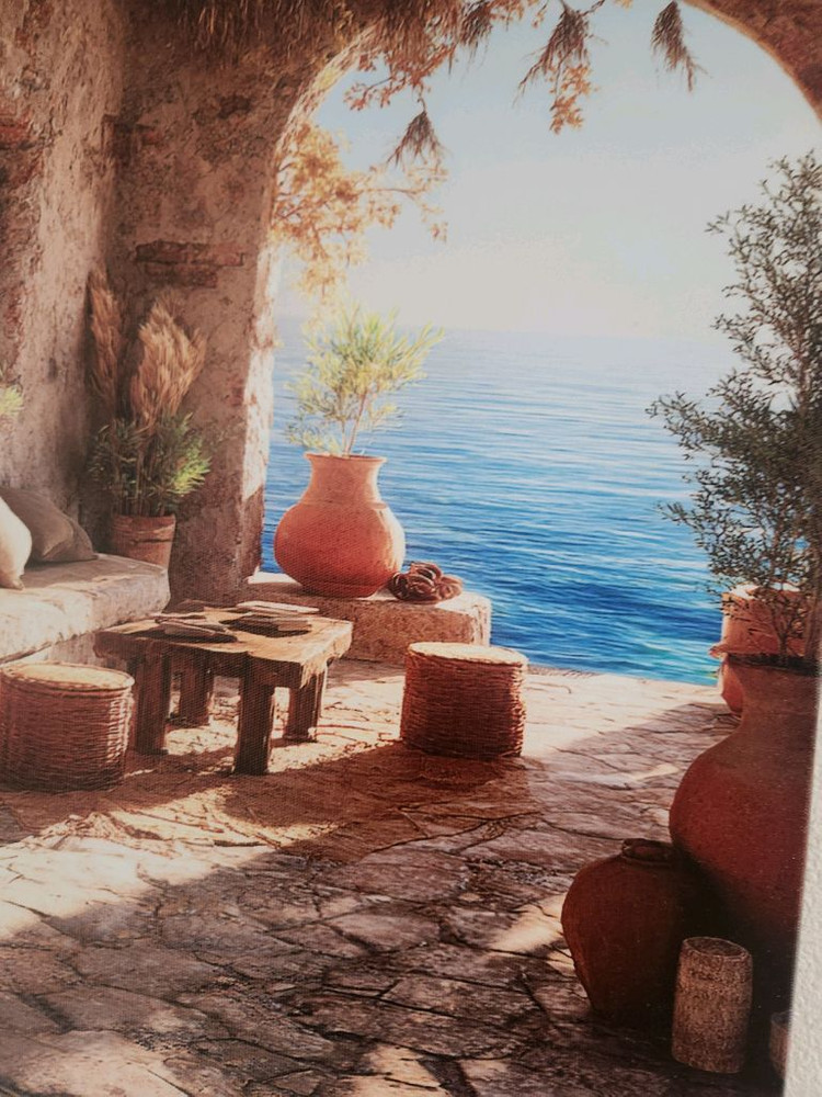 새상품)원목 프레임 캔버스 그림액자 인테리어소품 이미지