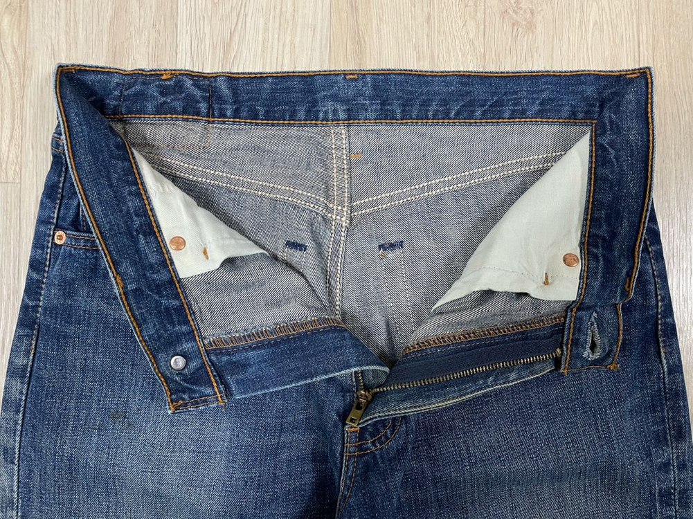 32) 00s 리바이스 재팬 502 일자핏 워싱 데님팬츠(RRL&LVC&폴로) 이미지