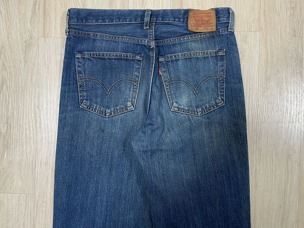 32) 00s 리바이스 재팬 502 일자핏 워싱 데님팬츠(RRL&LVC&폴로) 이미지