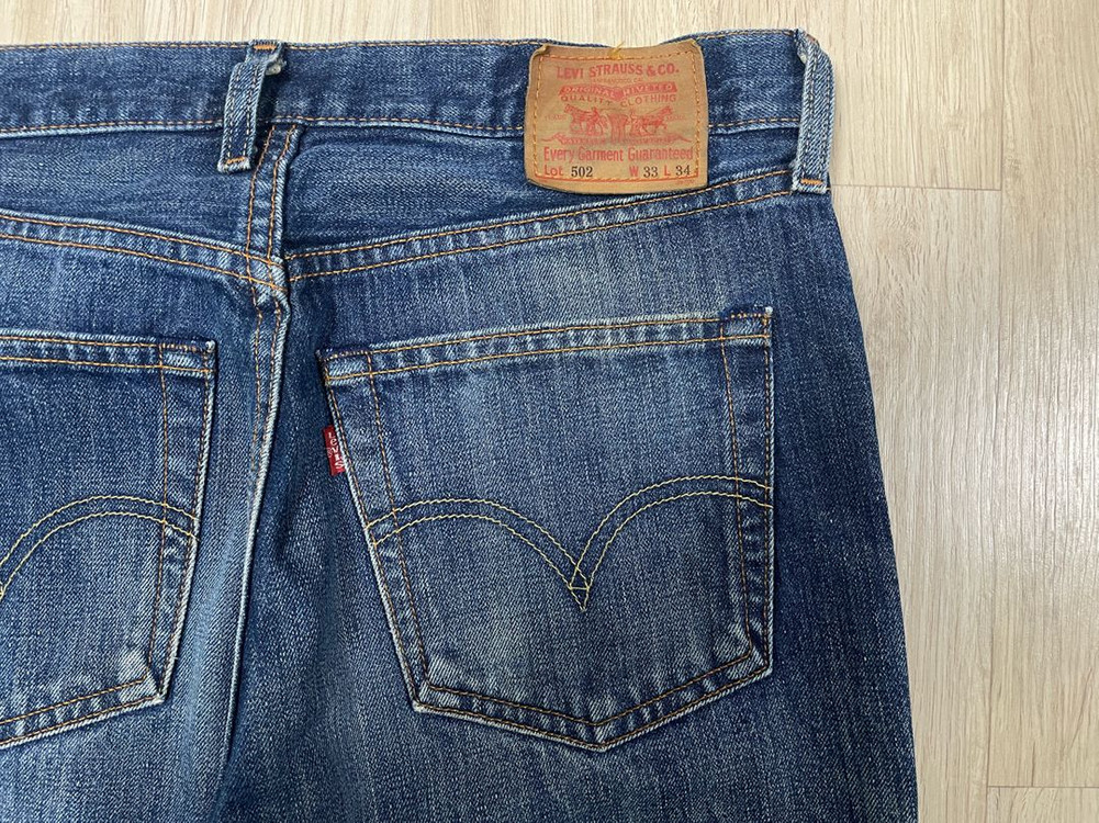 32) 00s 리바이스 재팬 502 일자핏 워싱 데님팬츠(RRL&LVC&폴로) 이미지