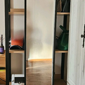 상일리베가구 거울 선반장_철제전신거울수납장책장슬라이딩드레스룸행거장옷장 시스템 다용도 서울 이미지
