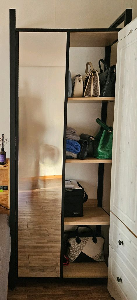 상일리베가구 거울 선반장_철제전신거울수납장책장슬라이딩드레스룸행거장옷장 시스템 다용도 서울 이미지