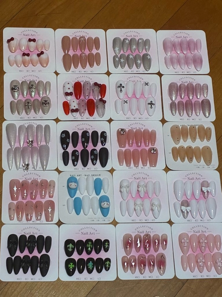 수제 네일팁 48개 일괄 판매 이미지