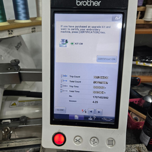 자수기 Brother PR655 + PE Design11 기타 밑실.자수사. 클램프 전부 포함 이미지