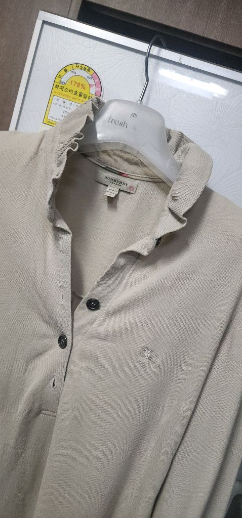 버버리 셔링 면 원피스 55~66/ 실크 스카프 각각 이미지