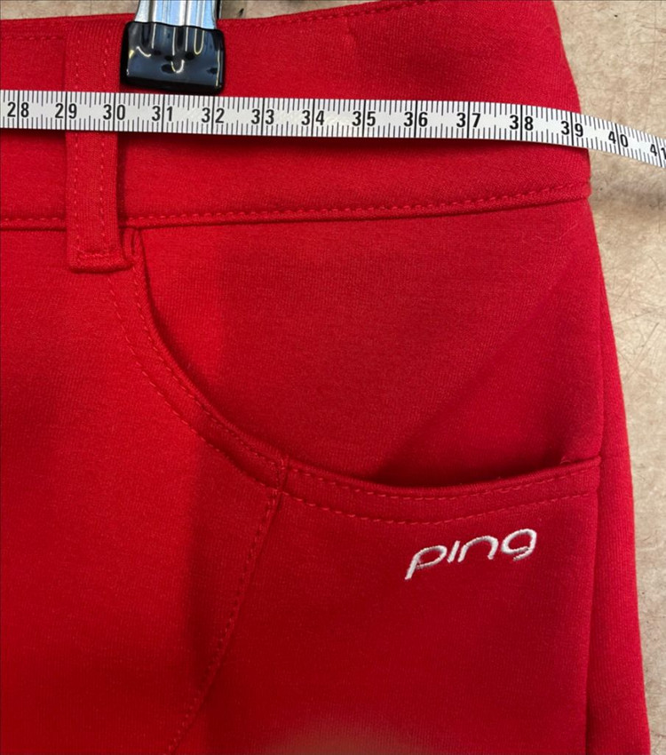 PING 핑 골프스커트70 골프치마70 골프웨어:) 레드스커트 빨간치마 이미지