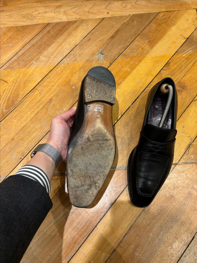 TLB 블랙 페니 로퍼 UK8 이미지