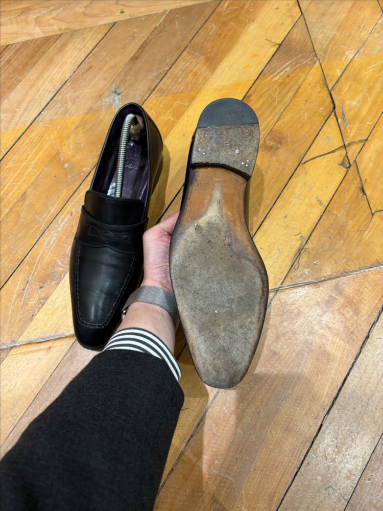 TLB 블랙 페니 로퍼 UK8 이미지