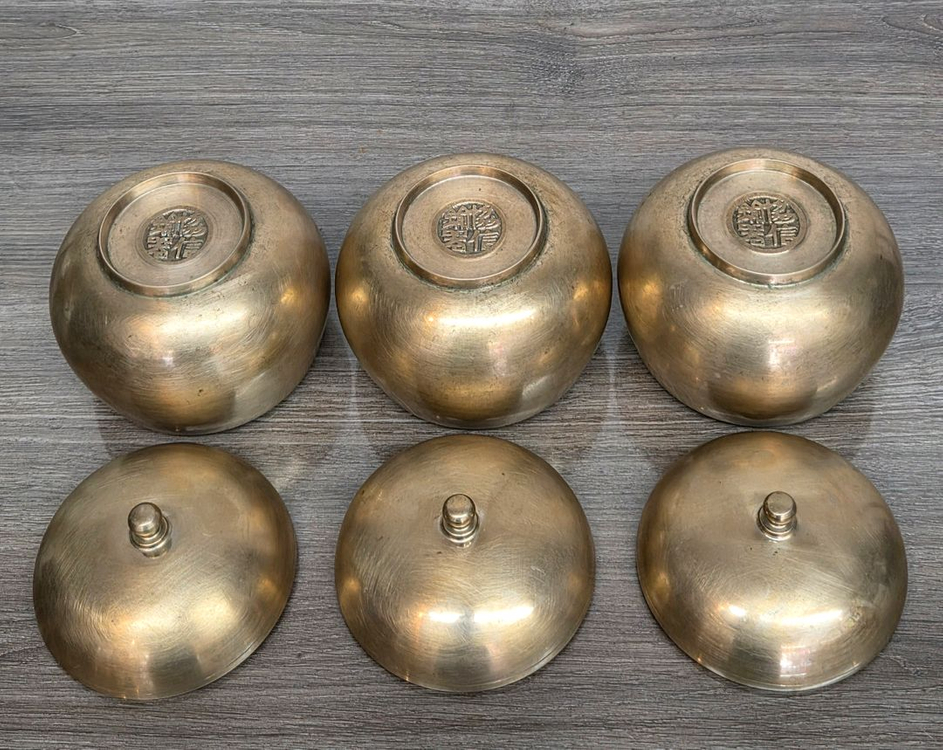 유기 놋그릇 3개세트. 판매합니다. 아주깨끗함 이미지