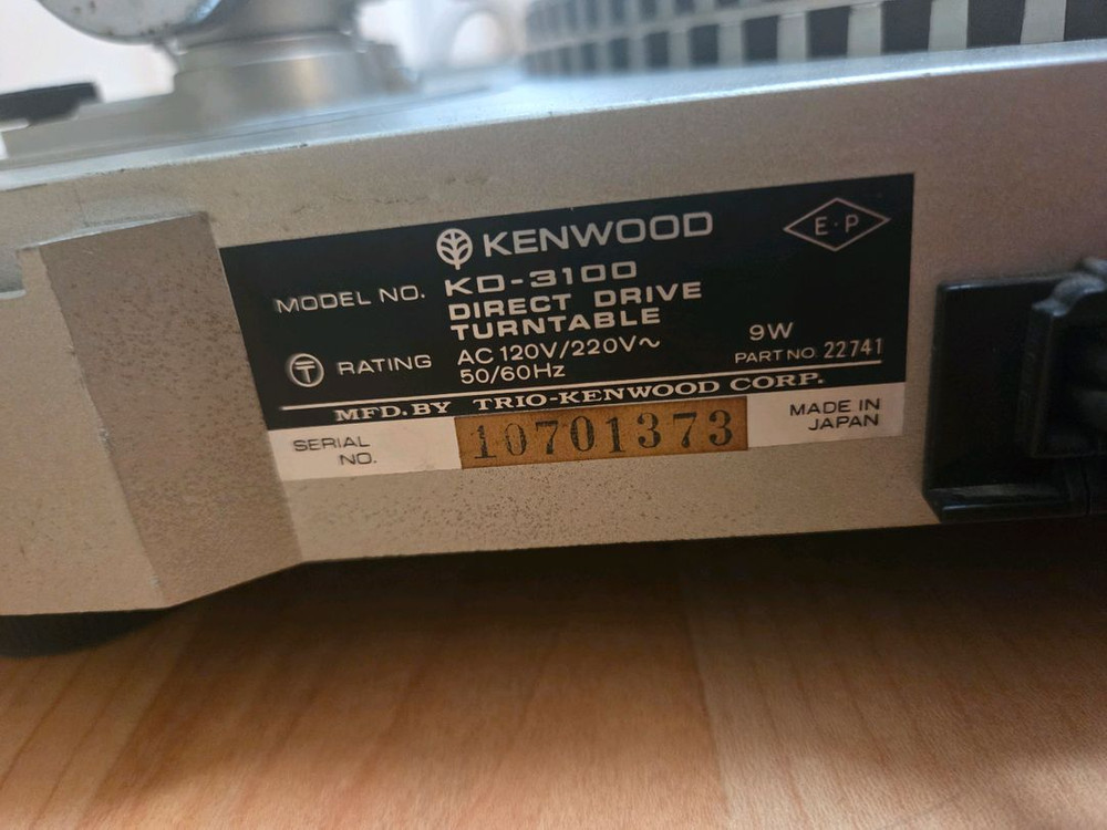 kenwood켄우드 턴테이블 팝니다 이미지