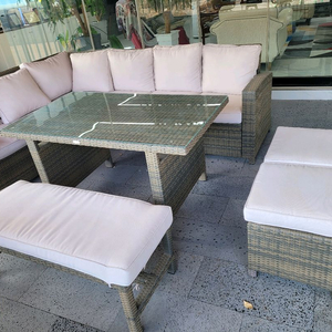 플로랑 소파세트 라탄 야외 쇼파 테라스 정원 소파 테이블 의자 이미지