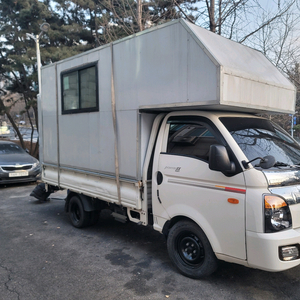 현대 포터2 기반 탈부착식 캠핑카 판매 이미지