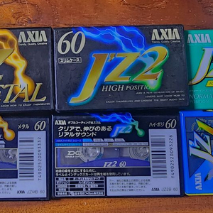 AXIA(후지필름) 메탈, 크롬, 노멀 공테이프 미개봉 8개 이미지