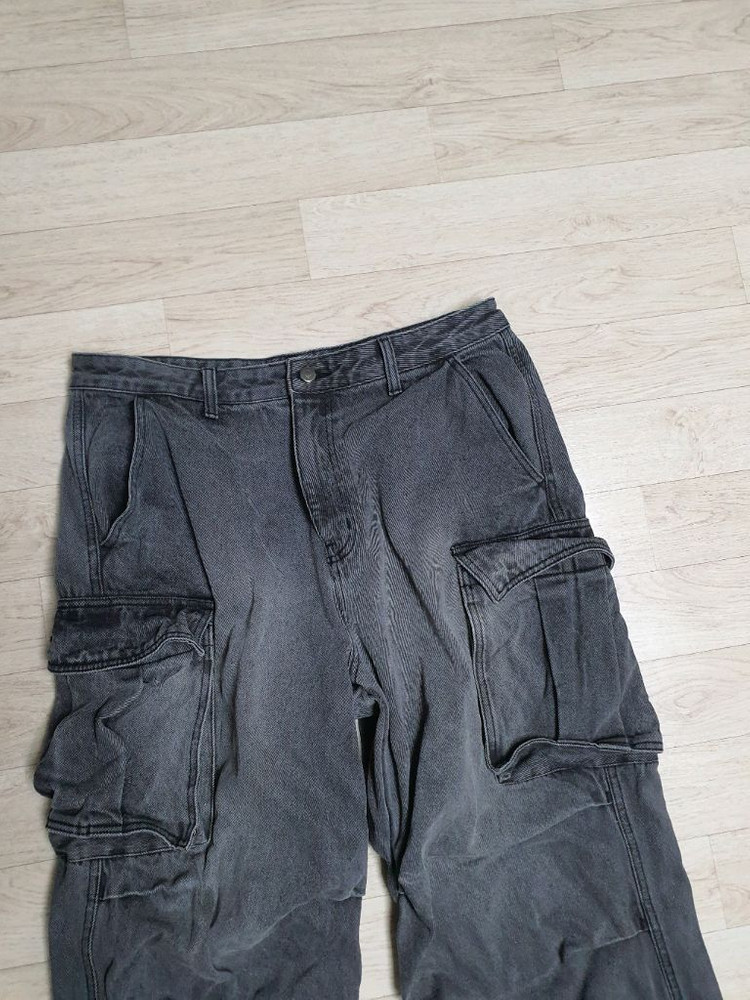36 무신사 봄가을 카고 통 청바지 허리36사이즈 완전좋아요 이미지